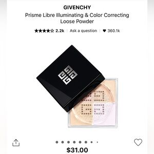 NWT Givenchy Prisme Libre Loose Setting Powder Shade 02 Satin Blanc